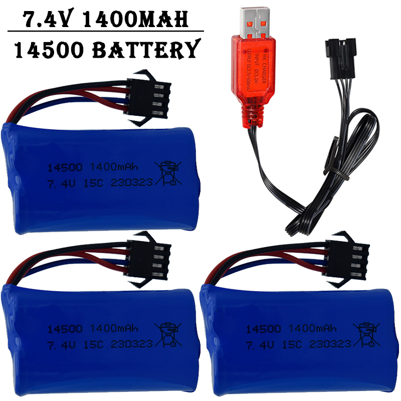 Shelly Plug - 7.4V 1400mAh 14500 Lityum İyon Pil/SM4P