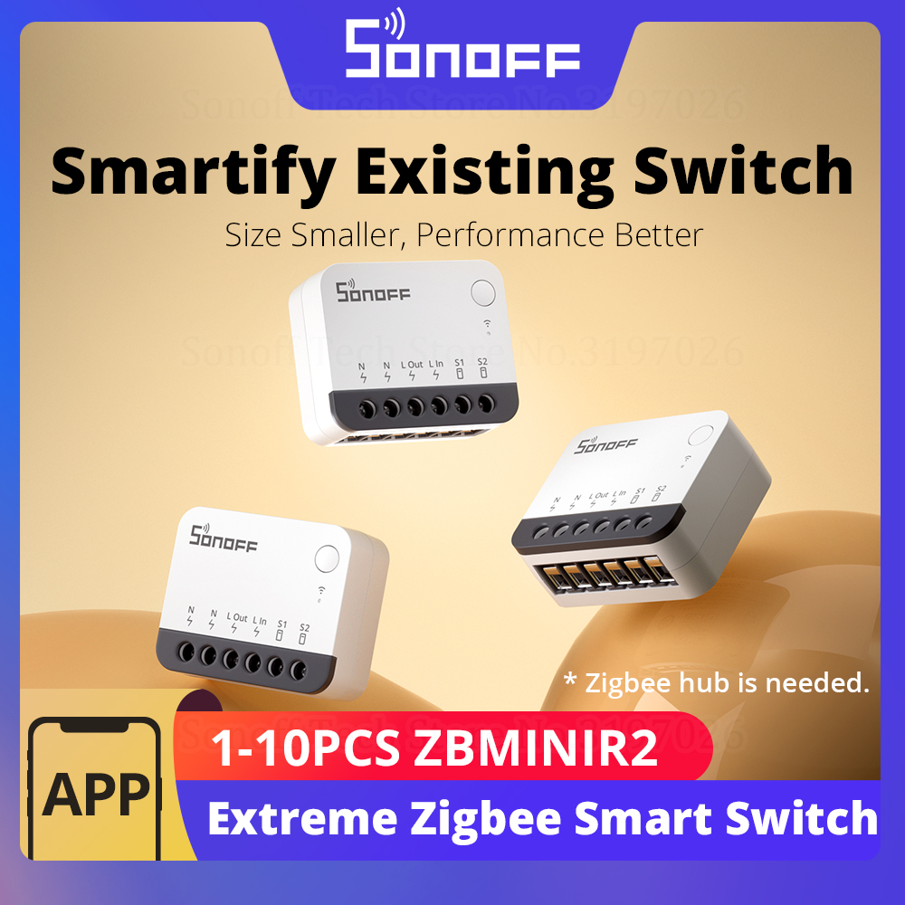 Sonoff - SONOFF ZBMINIR2 Zigbee Akıllı Anahtar Ayrılabilir