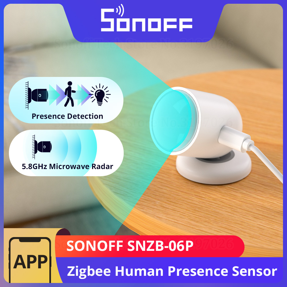 Sonoff Basic - SONOFF SNZB-06P Zigbee İnsan Varlığı Sensörü