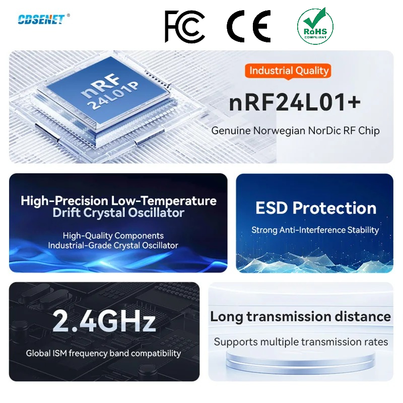 Smart Home Module Iot - 2 adet nRF24L01+ PA LNA 2.4GHz