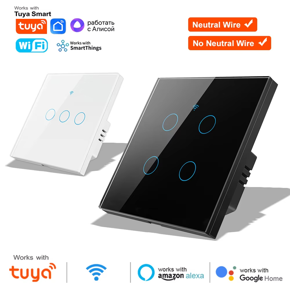 Smart Relay Tuya - WiFi RF 433mhz Dokunmatik Duvar Lambası