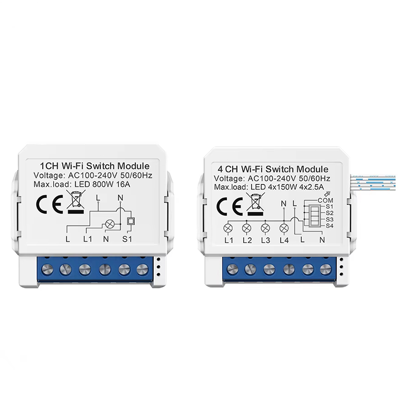 Tuya 4 Channel - WSM16 Tuya WiFi Akıllı Anahtar Modülü