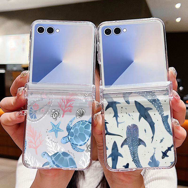 Shelly - Köpekbalığı Kabukları Desenli Telefon Kılıfı Samsung