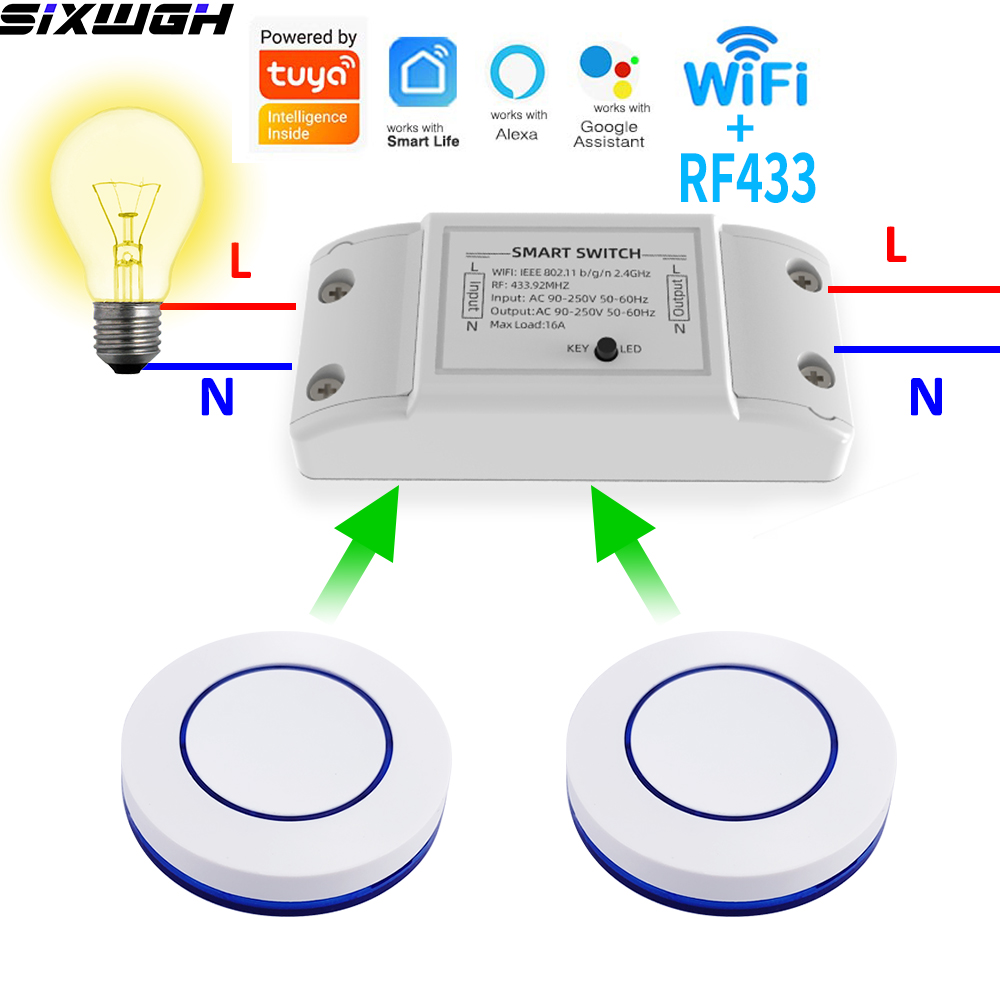 Smart Relay Tuya - 16A WiFi Tuya Akıllı Anahtar Kablosuz