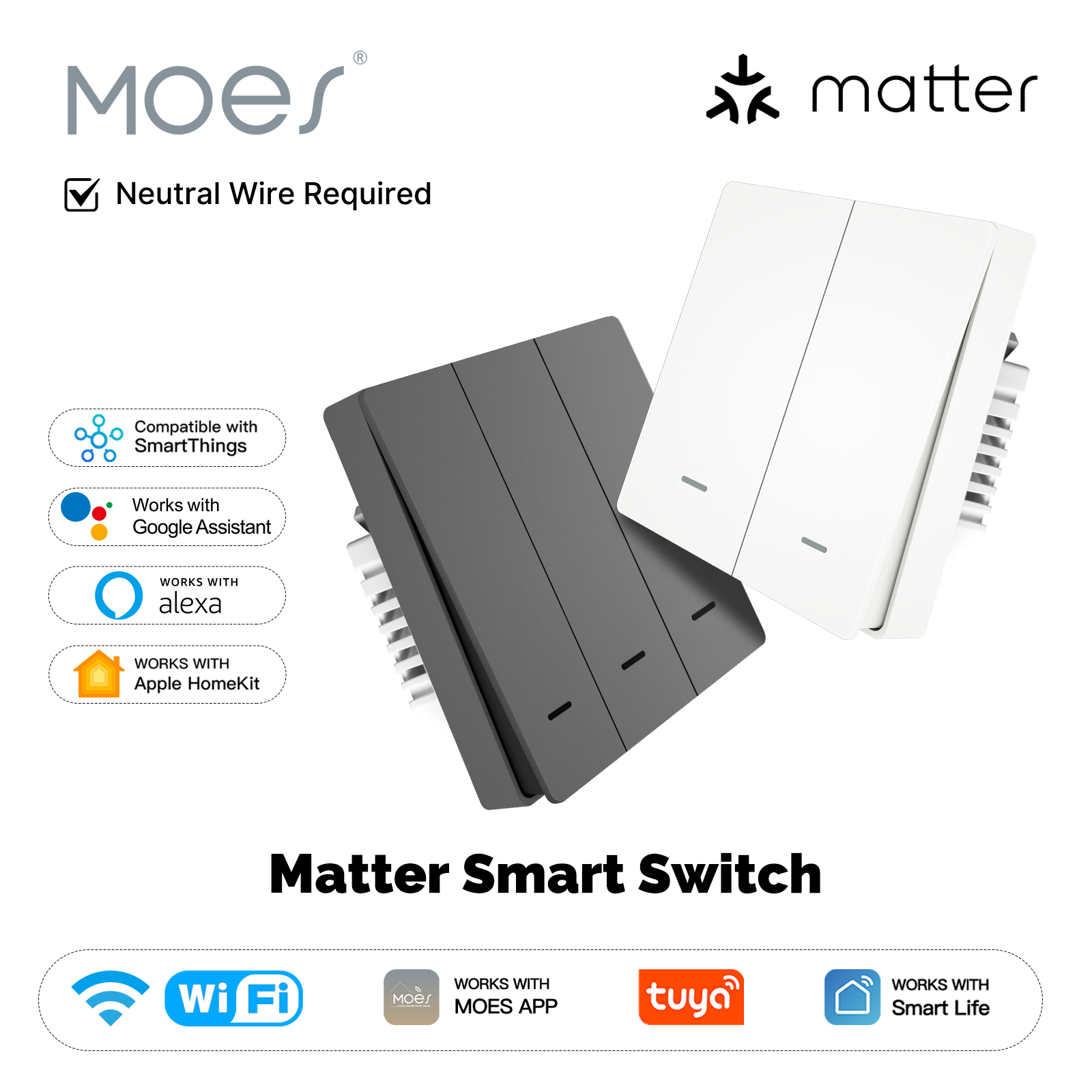 Smart Relay Tuya - MOES Matter Tuya WiFi Akıllı Işık