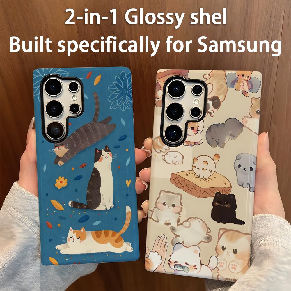 Shelly - Sevimli kedi Telefon Kılıfı 2'si 1