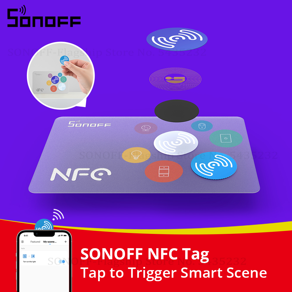 Sonoff - SONOFF NFC Etiketi Ntag215 Etiket 13.56MHz