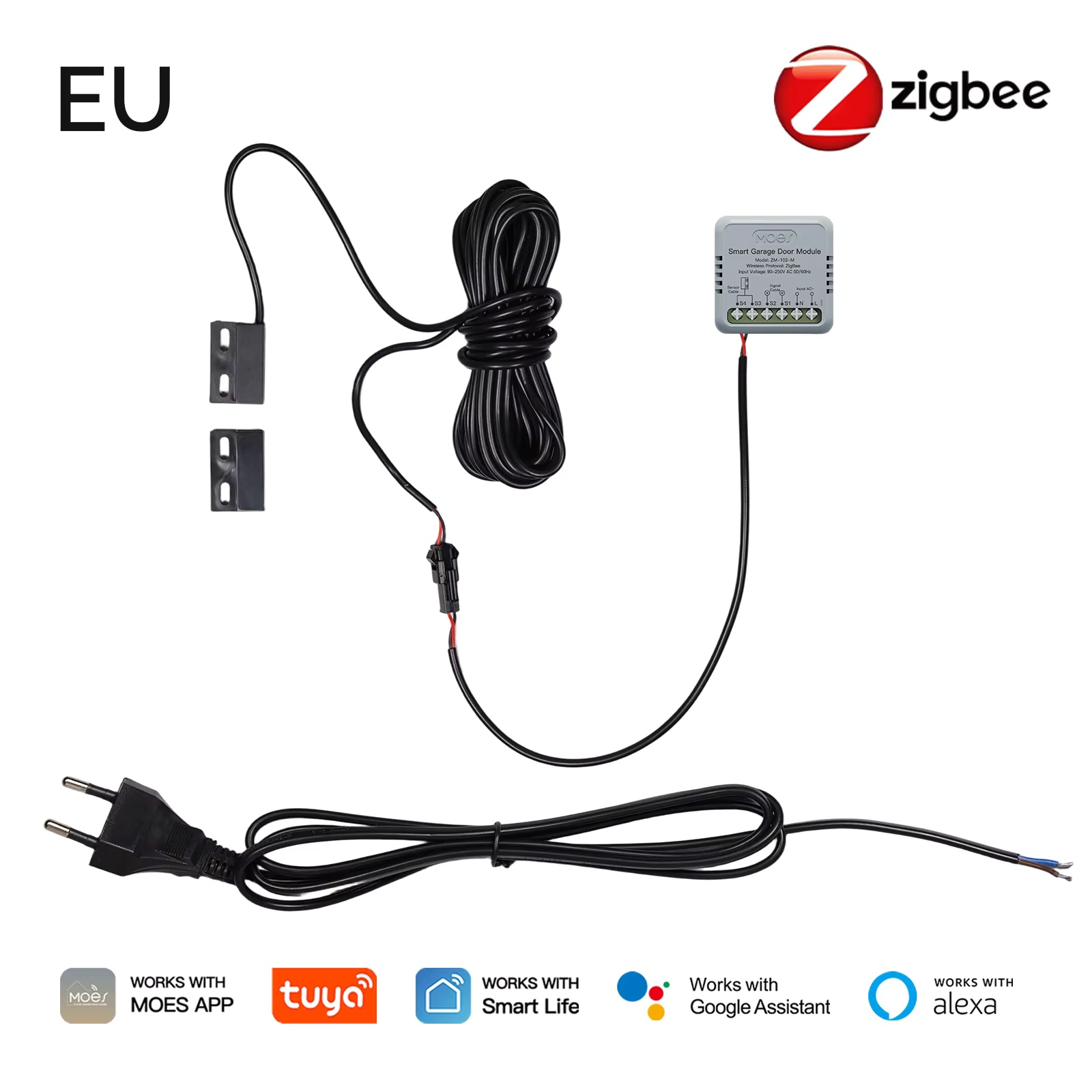 Home Assistant Tuya - MOES Zigbee Garaj Kapısı Kontrol Modülü