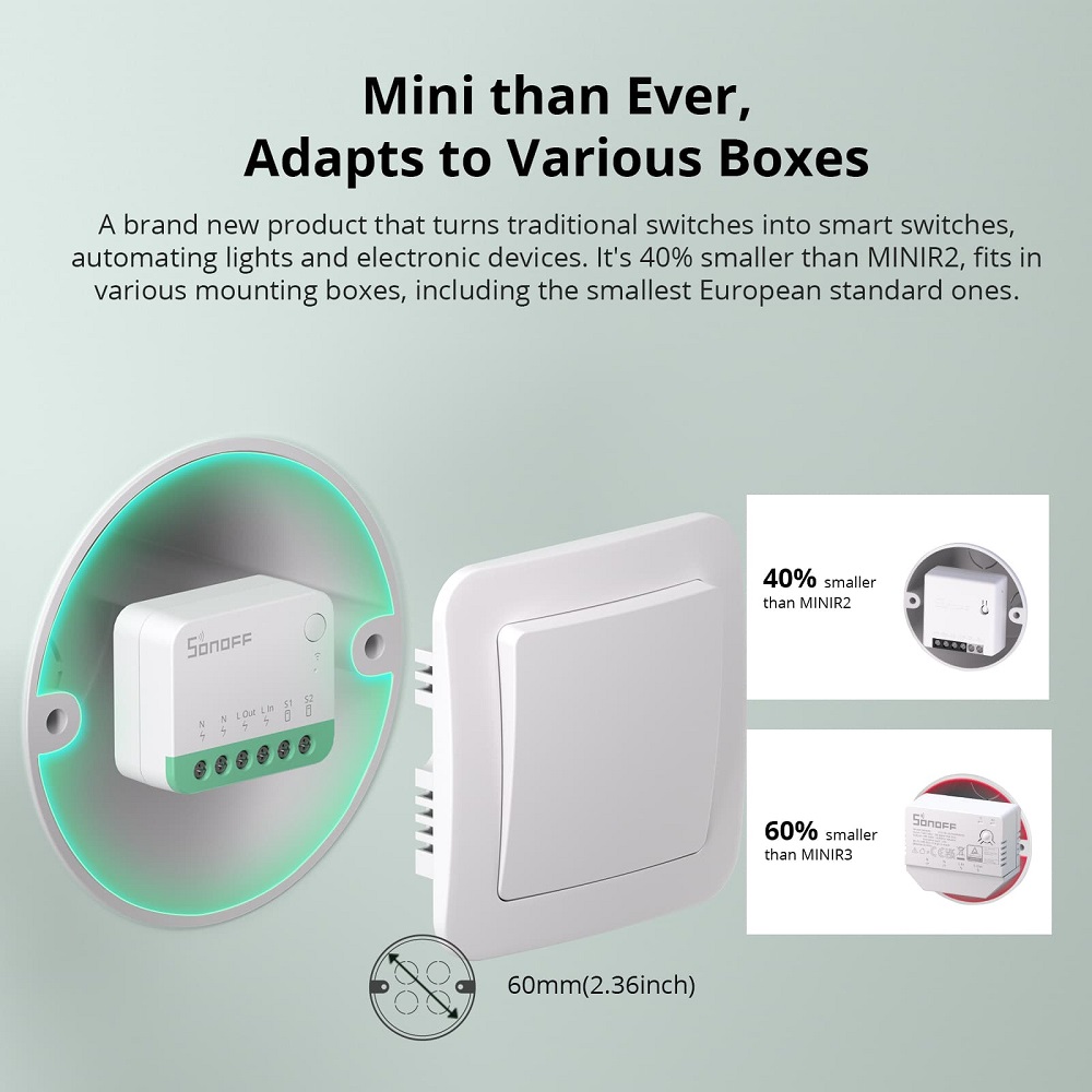 SONOFF MINIR4M Mini WiFi Matte - Sonoff incelemesi ve fiyatı