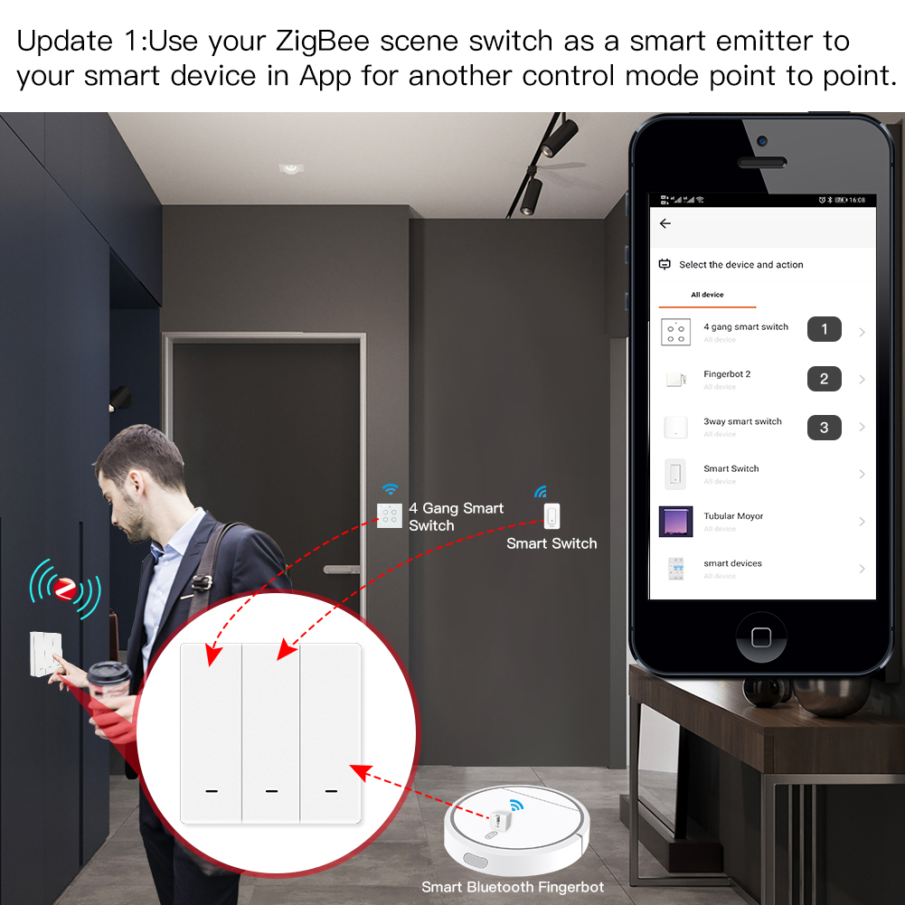 MOES Tuya ZigBee Sahne Anahtar - Smart Relay Tuya incelemesi ve fiyatı