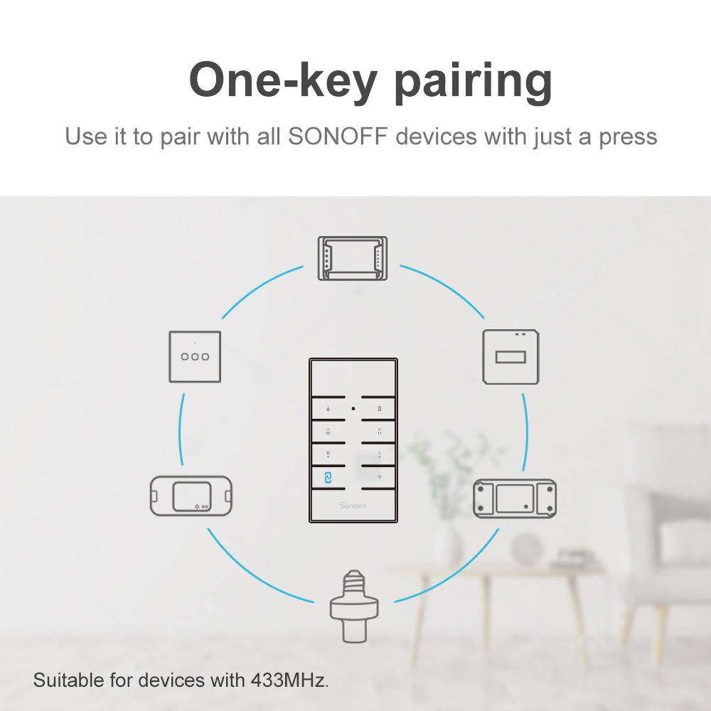 SONOFF RM433 433MHz RF uzaktan - Sonoff Mini R4 incelemesi ve fiyatı