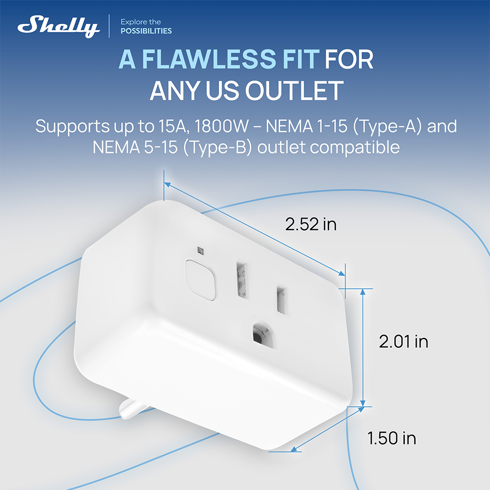 Shelly Plug US Gen4 Zigbee Ser - Shelly Plug incelemesi ve fiyatı