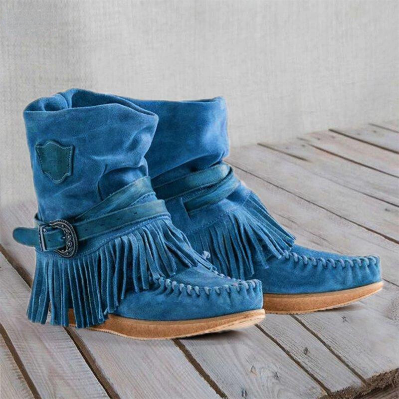Retro Püskül kadın Botları Yan - Tasmota incelemesi ve fiyatı