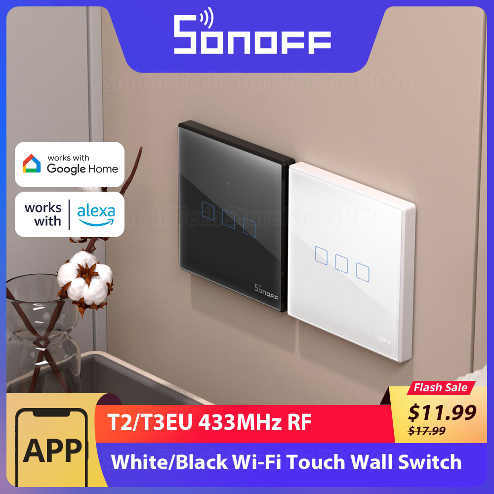SONOFF T2/T3EU 433Mhz RF WiFi  - Sonoff Basic incelemesi ve fiyatı