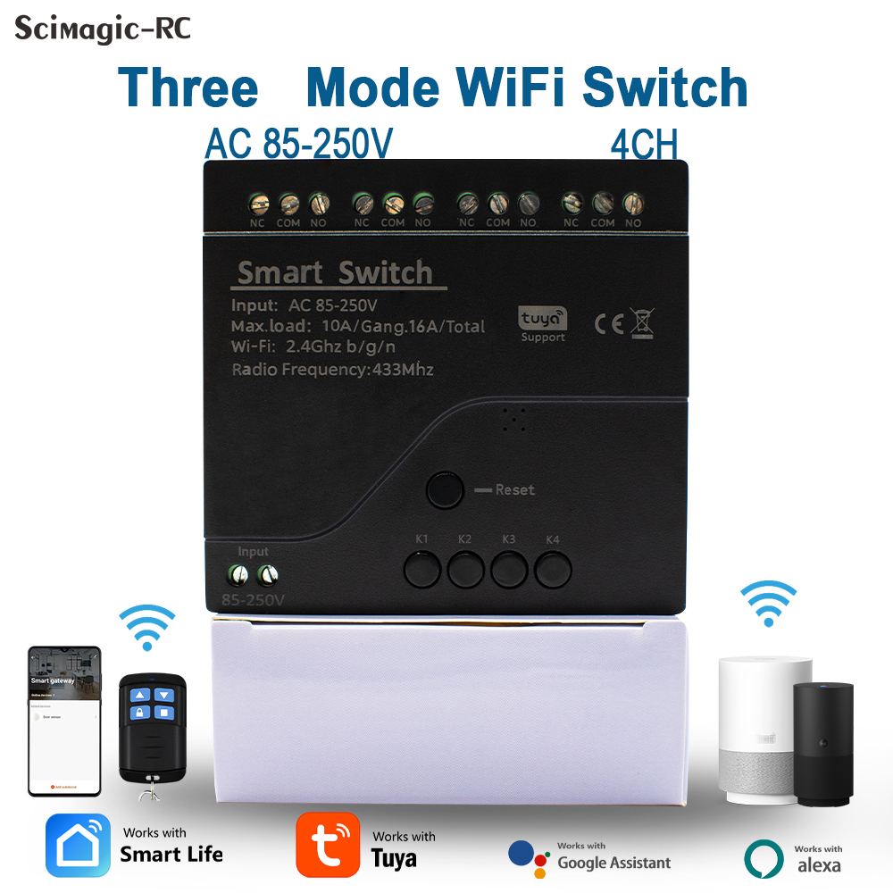 4CH WiFi Röle Modülü Tuya Akıl - Tuya 4 Channel incelemesi ve fiyatı