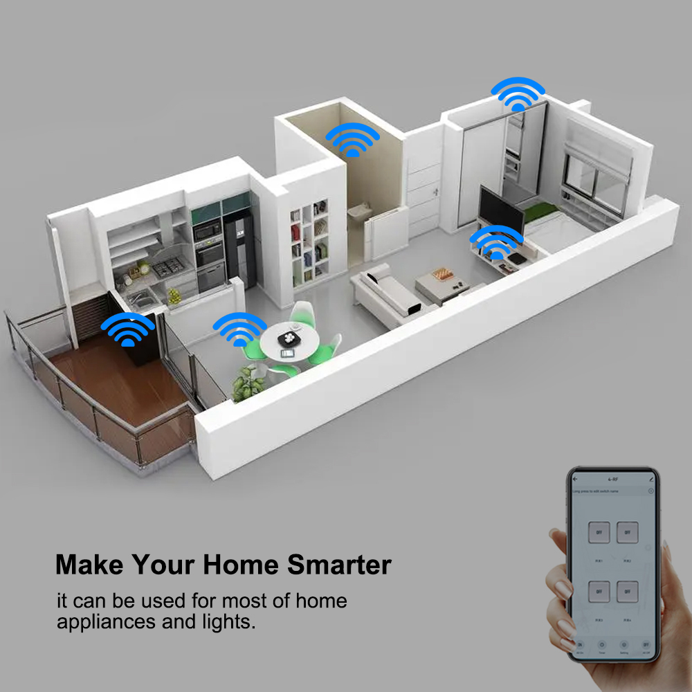 4 Kanallı Wifi / Zigbee Akıllı - Tuya 4 Channel incelemesi ve fiyatı