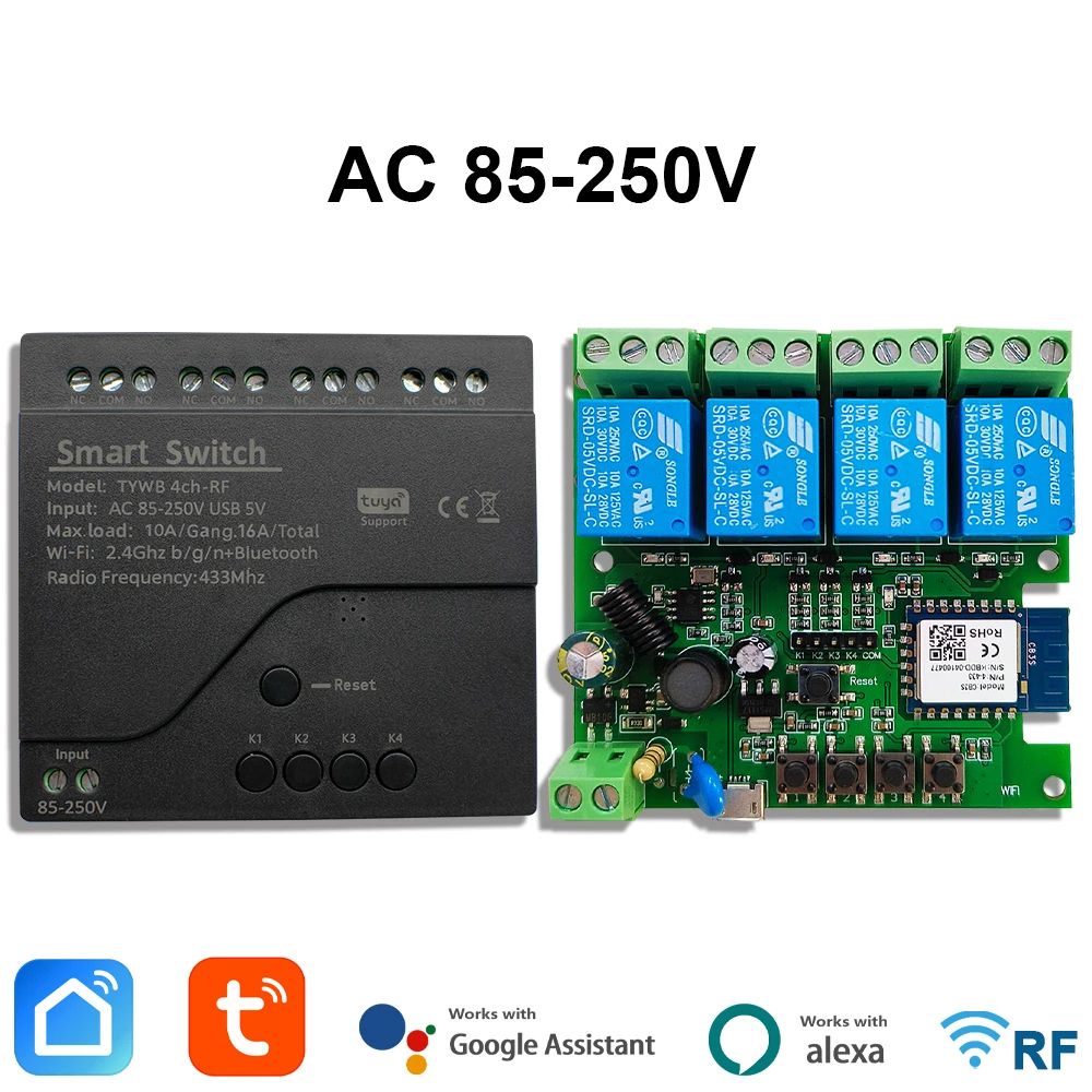 Tuya AC 85-250V 4 Kanal Wifi A - Sonoff Mini R4 incelemesi ve fiyatı