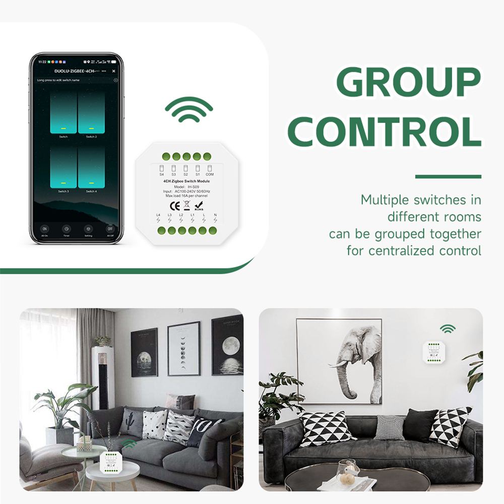 Tuya ZigBee Akıllı Anahtar Mod - Tuya 4 Channel incelemesi ve fiyatı