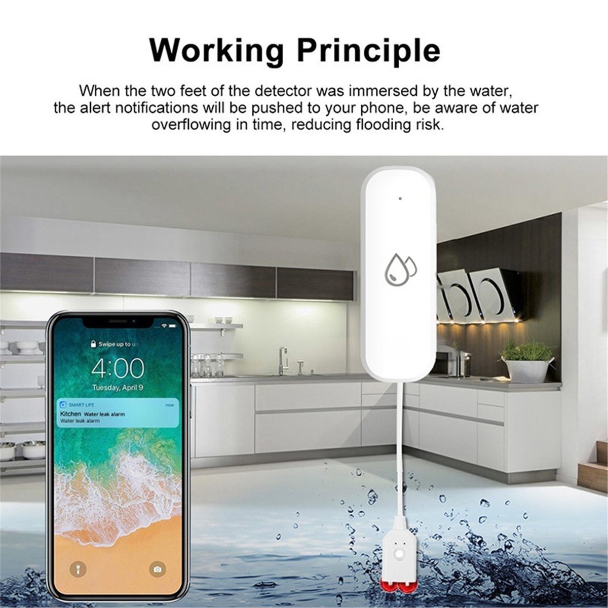 Uyumlu ZigBee Su Sızıntısı Sen - Tuya Smart incelemesi ve fiyatı