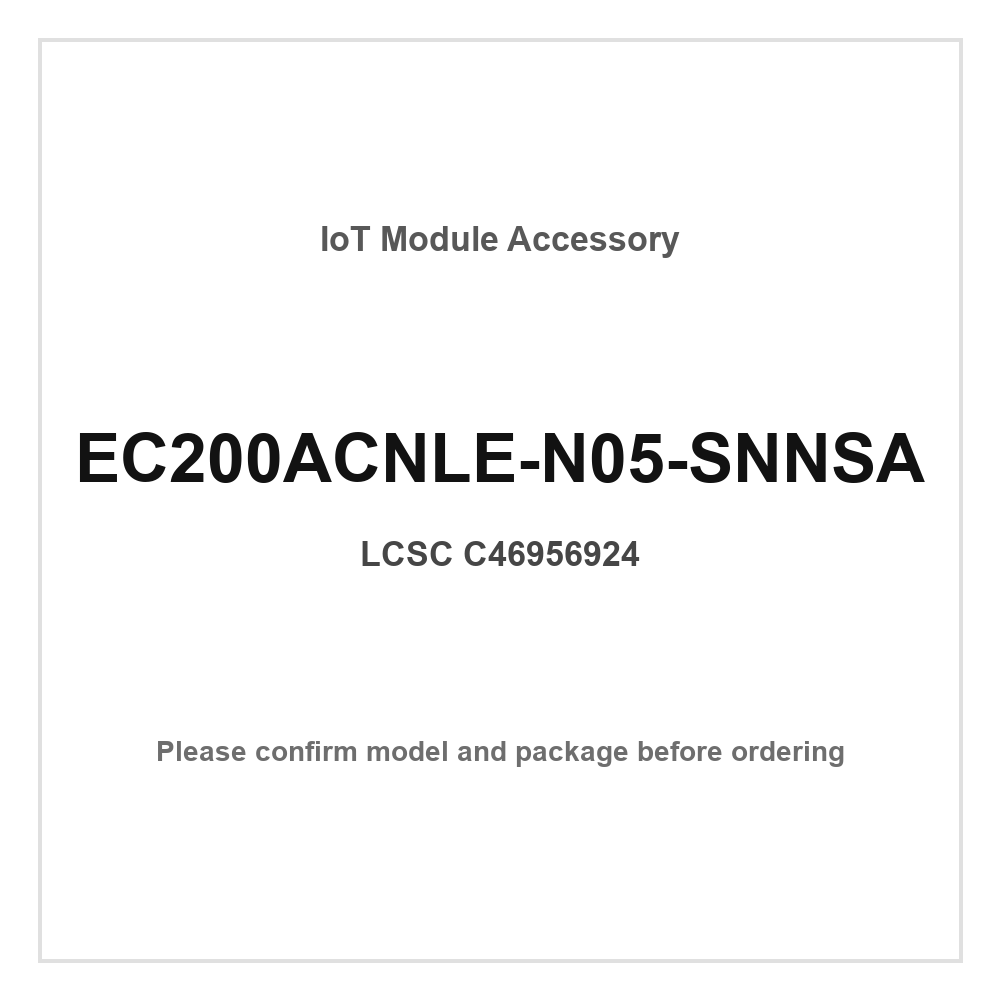 1 adet EC200ACNLE-N05-SNNSA I2 - Smart Home Module Iot incelemesi ve fiyatı